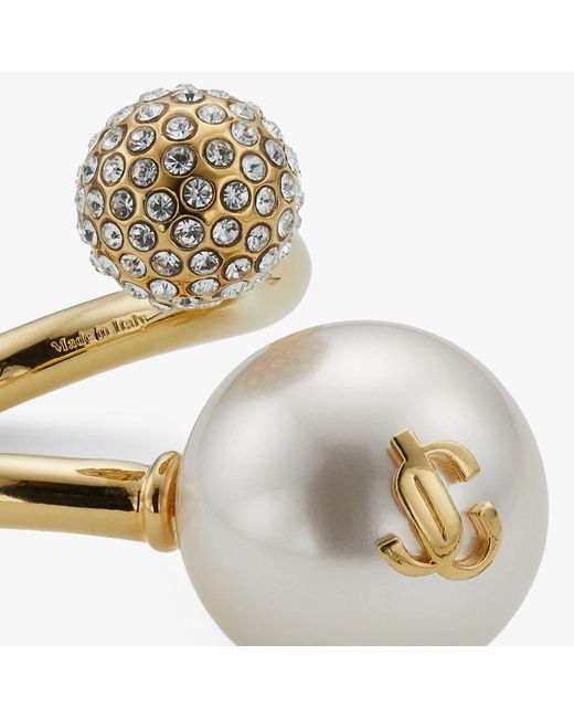 Jimmy Choo Metallic Auri Ring