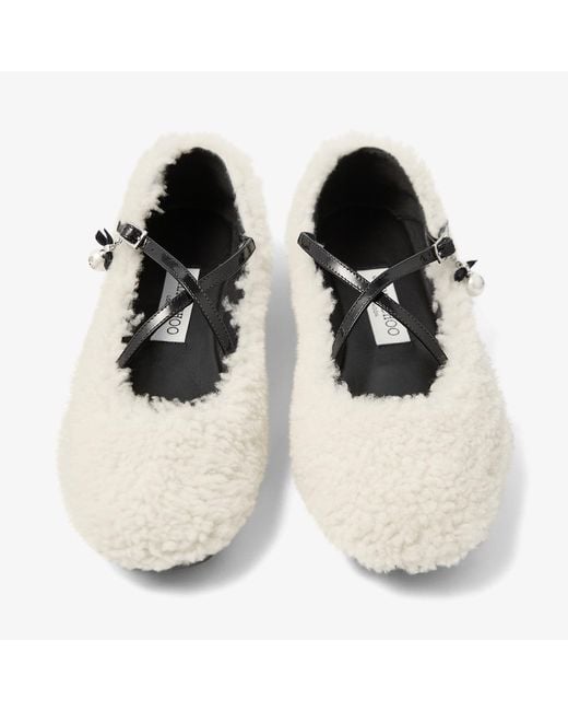 Jimmy Choo Natural Eleri Ballerina S