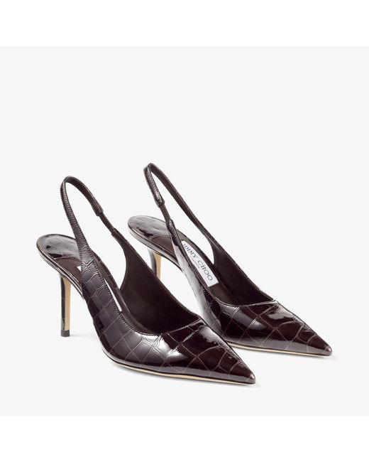 Jimmy Choo Brown Love Sling Back 85