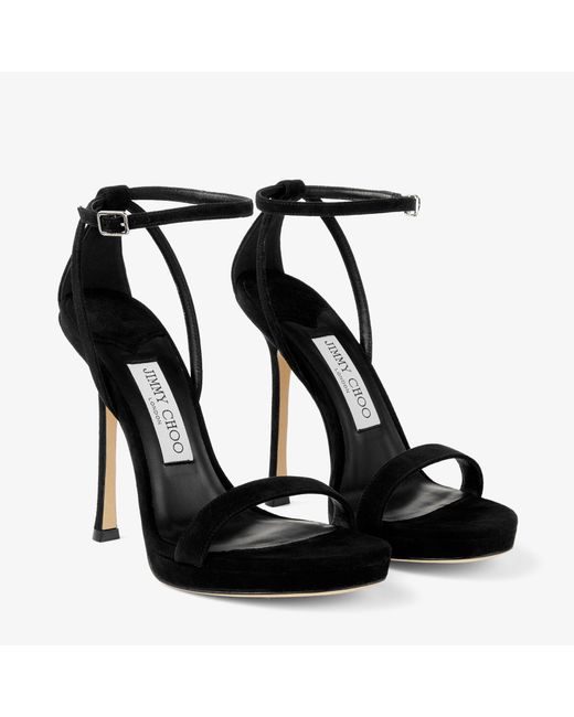 Jimmy Choo Black Moza Platform120