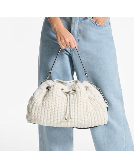 Jimmy Choo White Cinch Medium