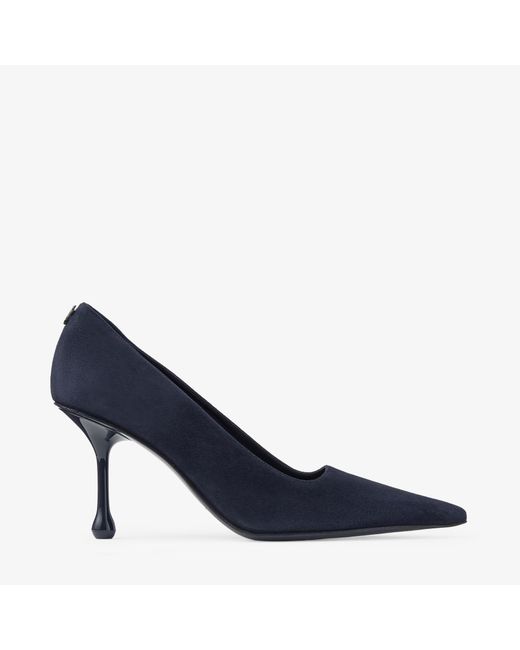 Jimmy Choo Blue Ixia 80 Suede Pumps