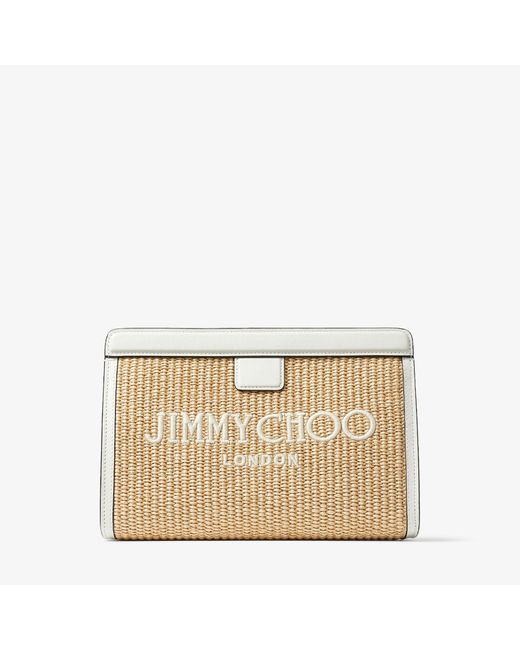 Jimmy Choo Avenue Pouch Natural/latte One Size