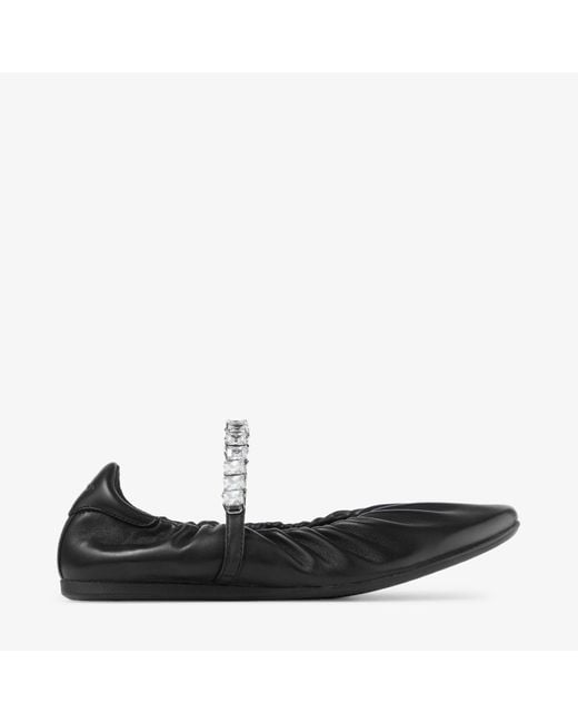 Jimmy Choo Black Jade Ballerina