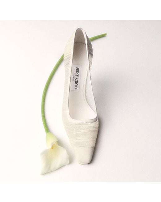 Jimmy Choo White Lotta 100