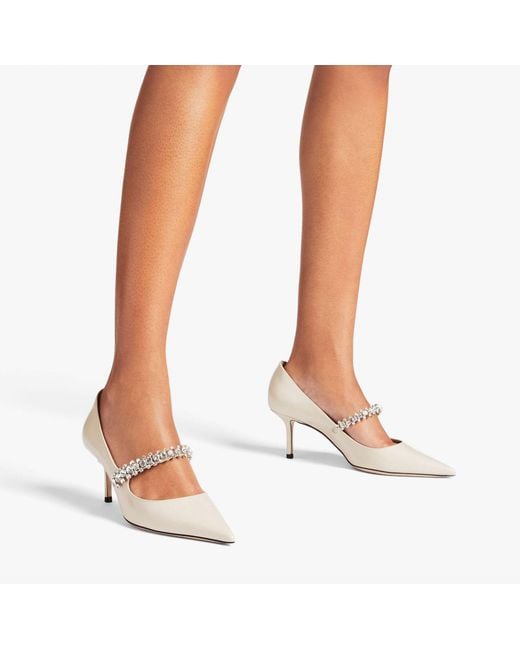 Jimmy Choo White Bing Pump 65