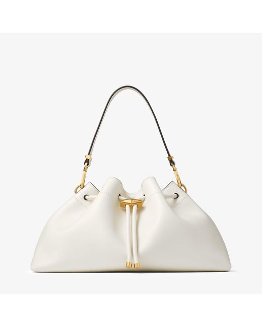 Jimmy Choo White Cinch Medium