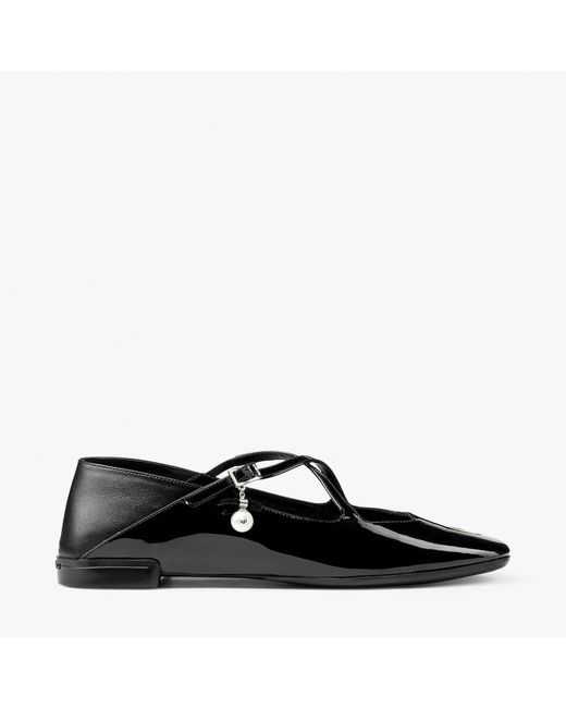 Jimmy Choo Black Eleri Ballerina