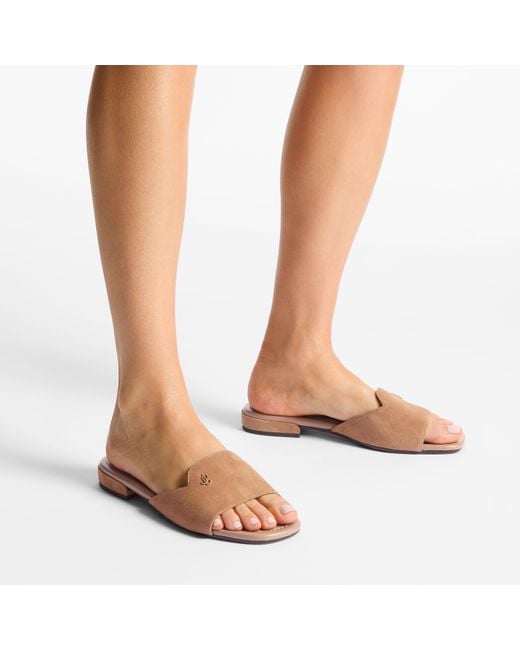 Jimmy Choo Natural Dina Flat