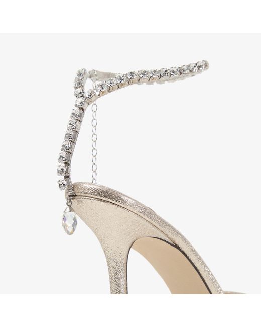 Jimmy Choo Metallic Saeda 100