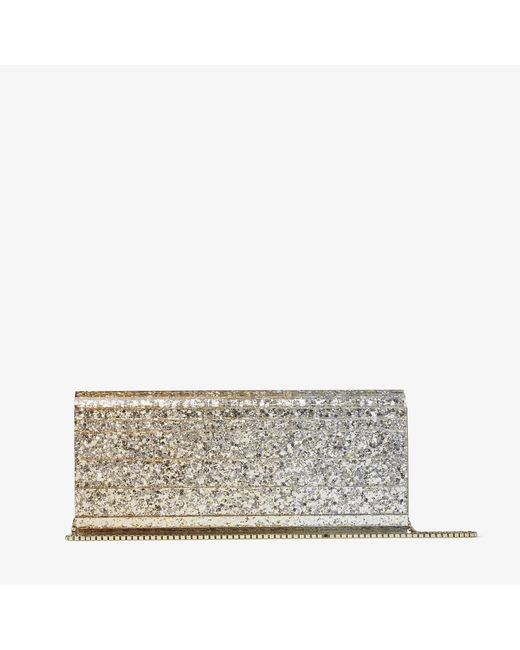 Jimmy Choo Metallic Sweetie Glitter Clutch Bag
