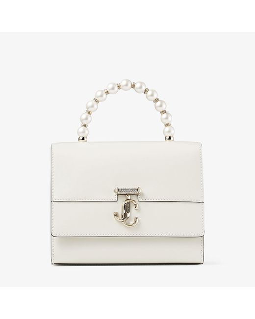 Jimmy Choo White Avenue Top Handle S