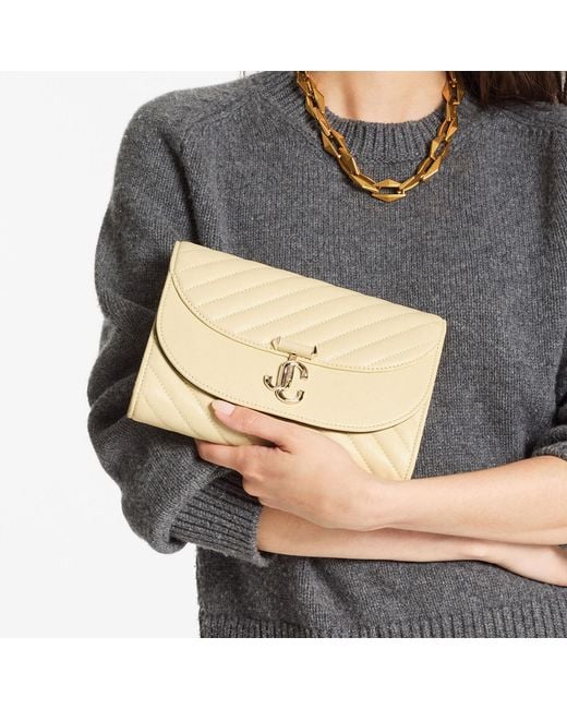 Jimmy Choo Metallic Curve Clutch