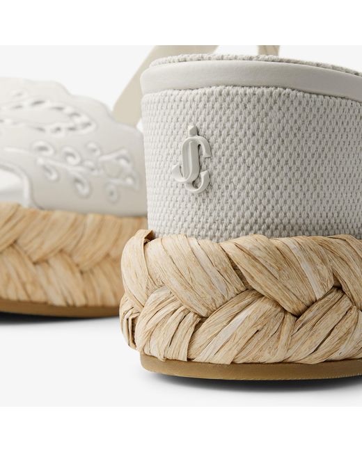 Jimmy Choo White Arlee Wedge 60