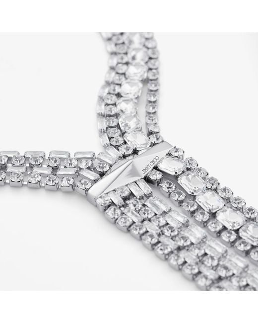 Jimmy Choo White Zandra Necklace