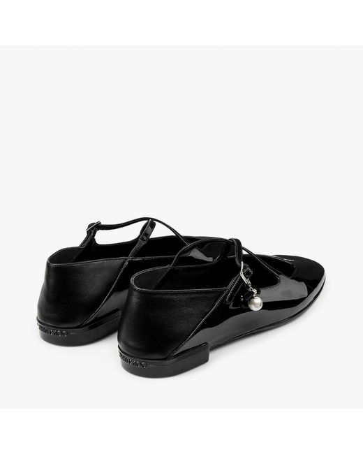 Jimmy Choo Black Eleri Ballerina