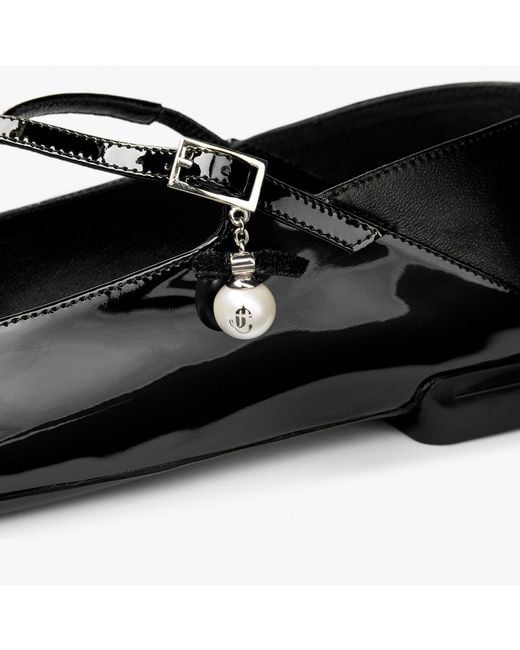 Jimmy Choo Black Eleri Ballerina