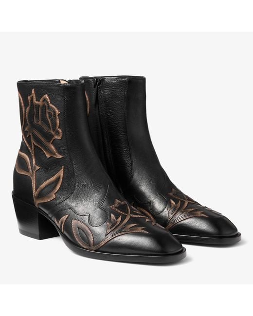 Jimmy Choo Black Wilder Boot for men