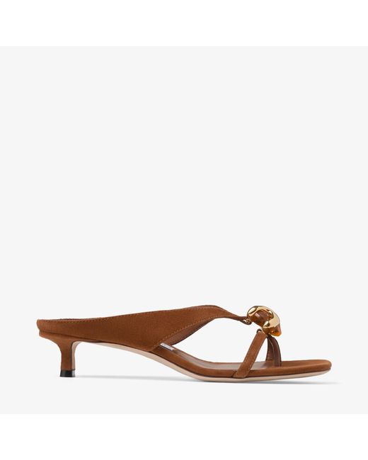 Jimmy Choo Brown Emeri Stone
