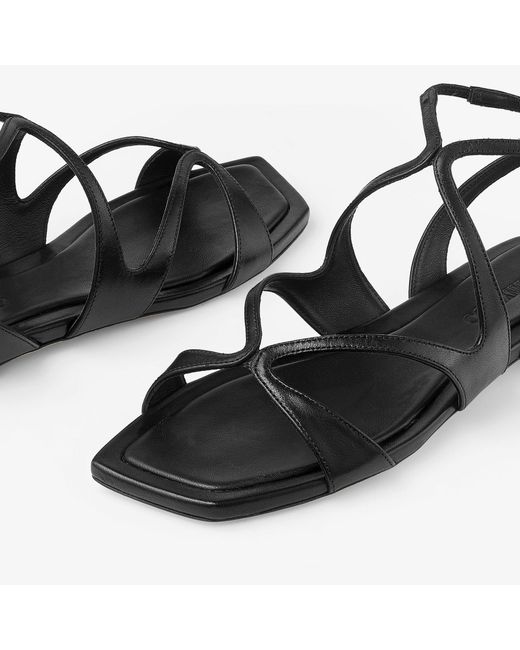 Jimmy Choo Black Ayla Flat