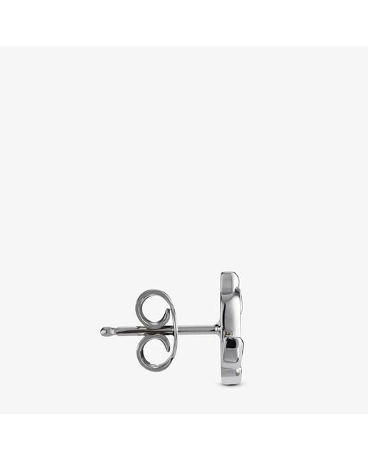 Jimmy Choo White Jc Mini Studs
