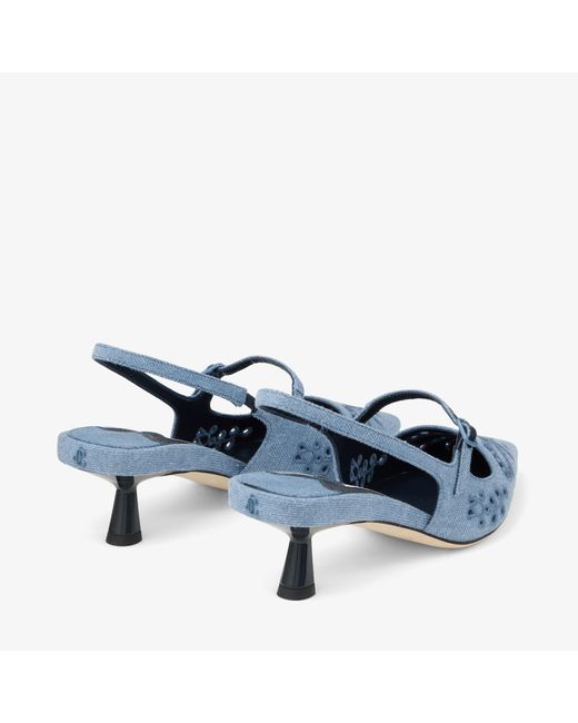 Jimmy Choo Blue Didi 45