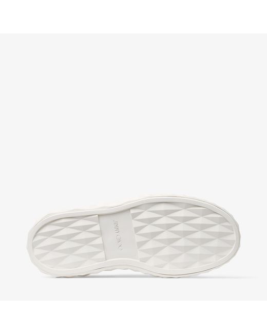 Jimmy Choo White Diamond Maxi Low-Top Sneakers