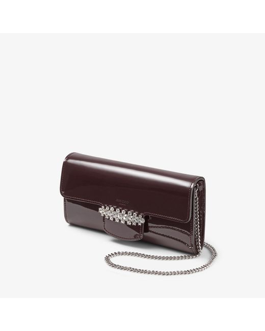 Jimmy Choo Pink Bing Wallet With Chain