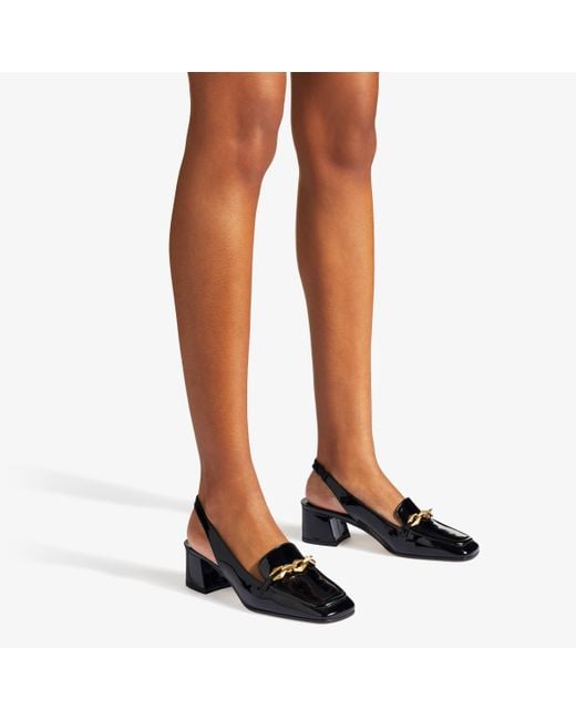 Jimmy Choo Diamond Tilda 45 Slingback Mules in Black Lyst UK