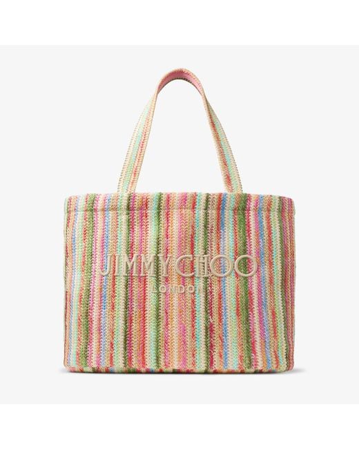 Jimmy Choo Multicolor Beach Tote East-West