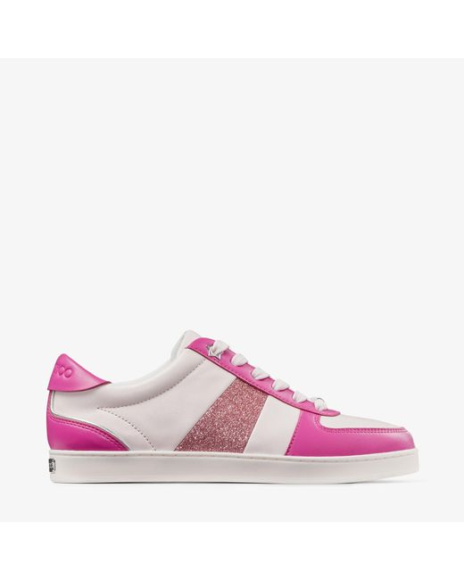 ロゴプレート★Jimmy Choo TERI ナッパ スニーカー MAGENTA ロゴプレート☆Jimmy Choo TERI ナッパ スニーカー MAGENTA