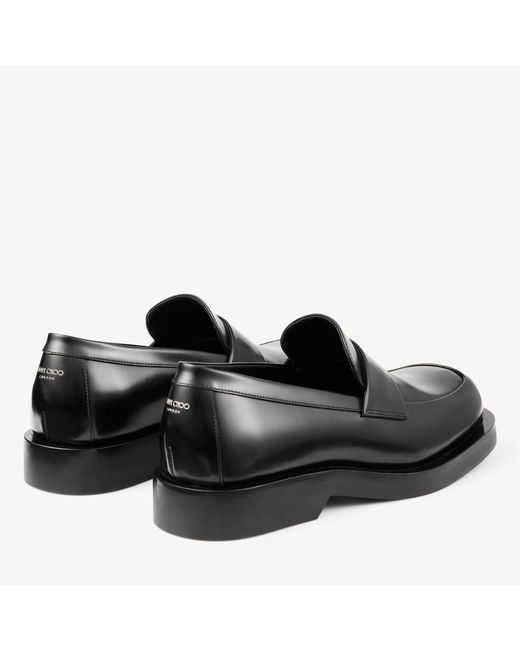 Jimmy Choo Black Buff Loafer for men