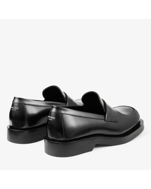 Jimmy Choo Black Buff Loafer for men
