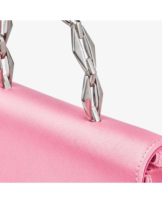 Jimmy Choo Pink Diamond chain top handle