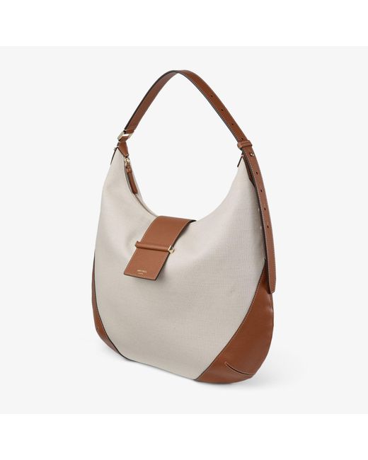 Jimmy Choo White Bar Hobo Medium