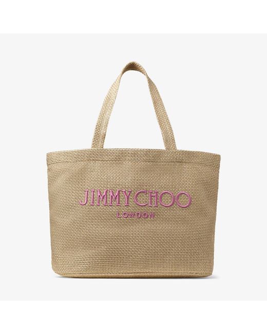 Jimmy Choo Natural Beach Tote E/W