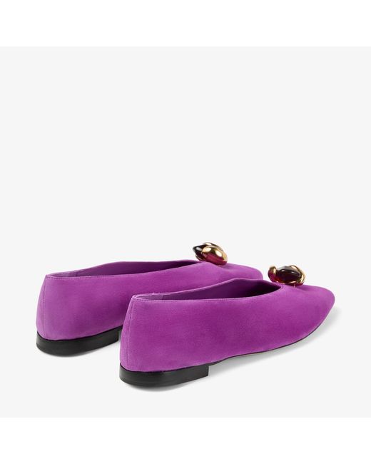 Jimmy Choo Purple Margot Flat