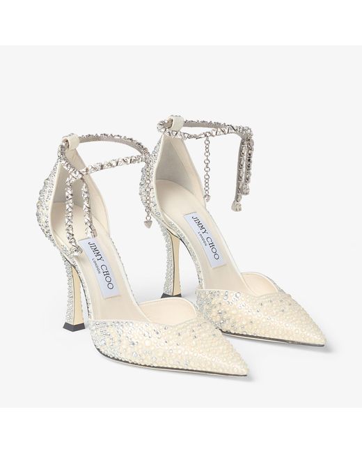 Jimmy Choo White Stevie 100