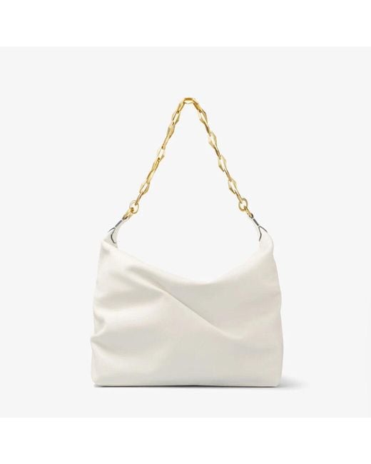 Jimmy Choo White Diamond Soft Hobo S