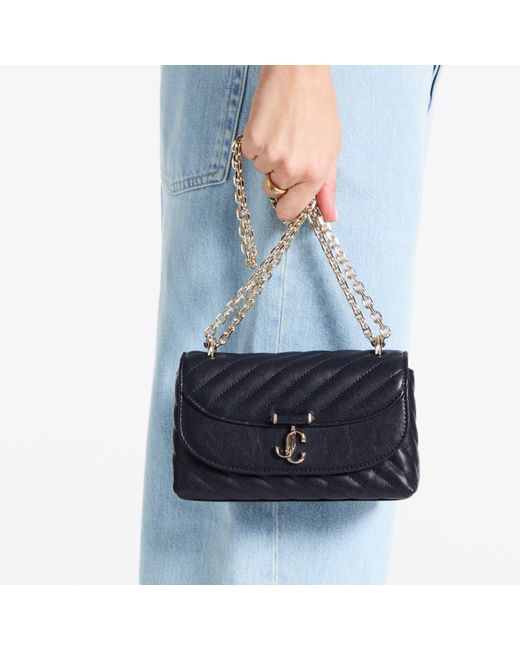 Jimmy Choo Blue Curve Crossbody Small