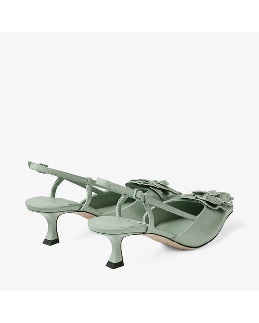 Jimmy Choo Green Mimmi Sling Back 50