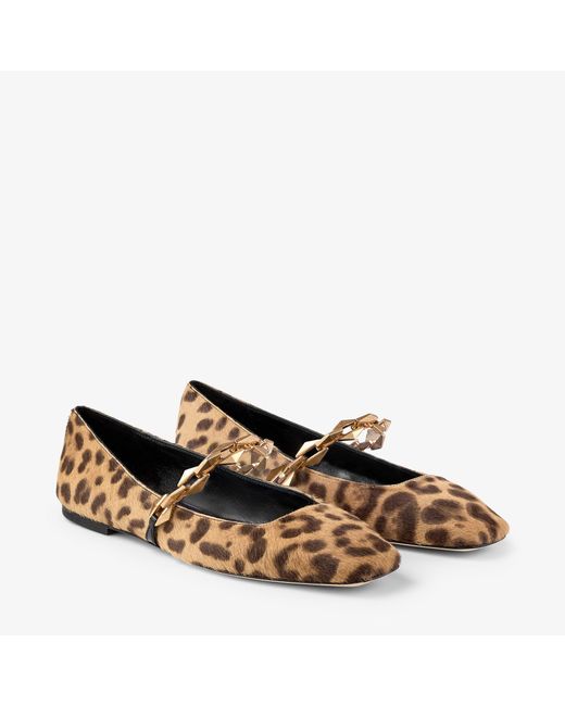 Jimmy Choo Brown Diamond Tilda Flat