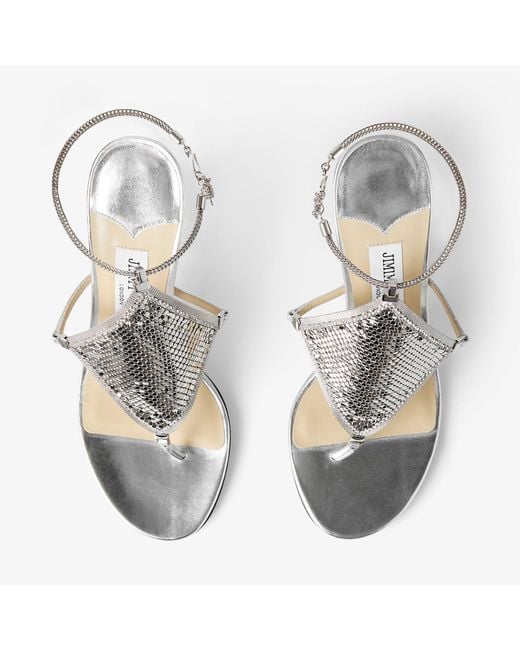 Jimmy Choo White Thong
