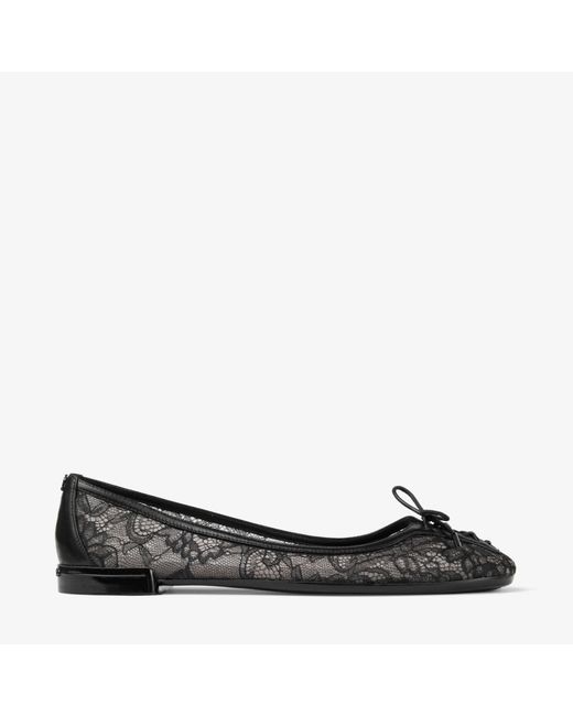 Jimmy Choo Black Scarlett Ballerina