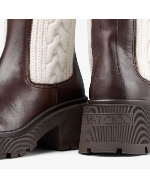 Jimmy Choo Brown Tamia Flat