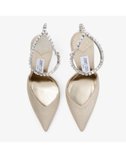 Jimmy Choo Metallic Saeda 100