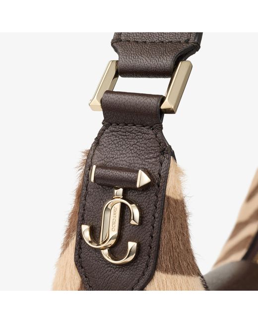 Jimmy Choo Brown Bar Hobo Small