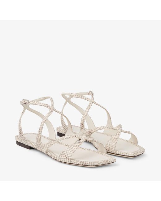 Ayla Flat Jimmy Choo en coloris White