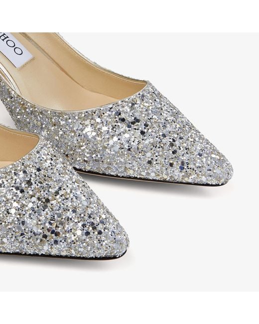 Jimmy Choo Multicolor Romy 85 Lame Glitter Pump