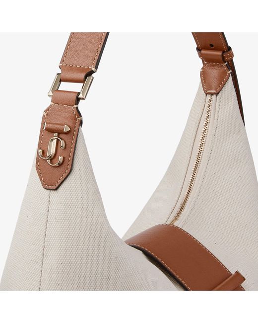 Jimmy Choo White Bar Hobo Medium